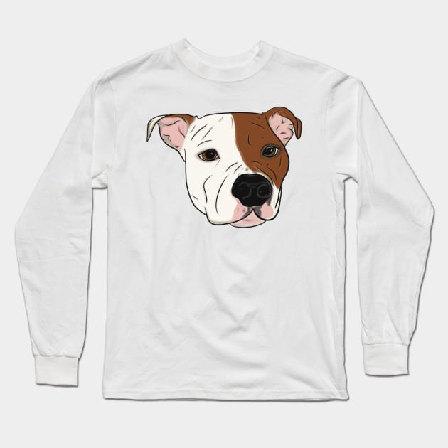 Stella the PitBull Long Sleeve T-Shirt by Shea Klein